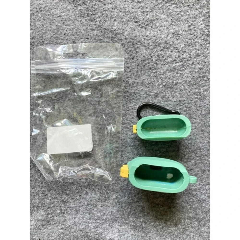 Green Silicone Case for AirPods 1 2 Bluetooth‎ Headset Charging dinosaur new